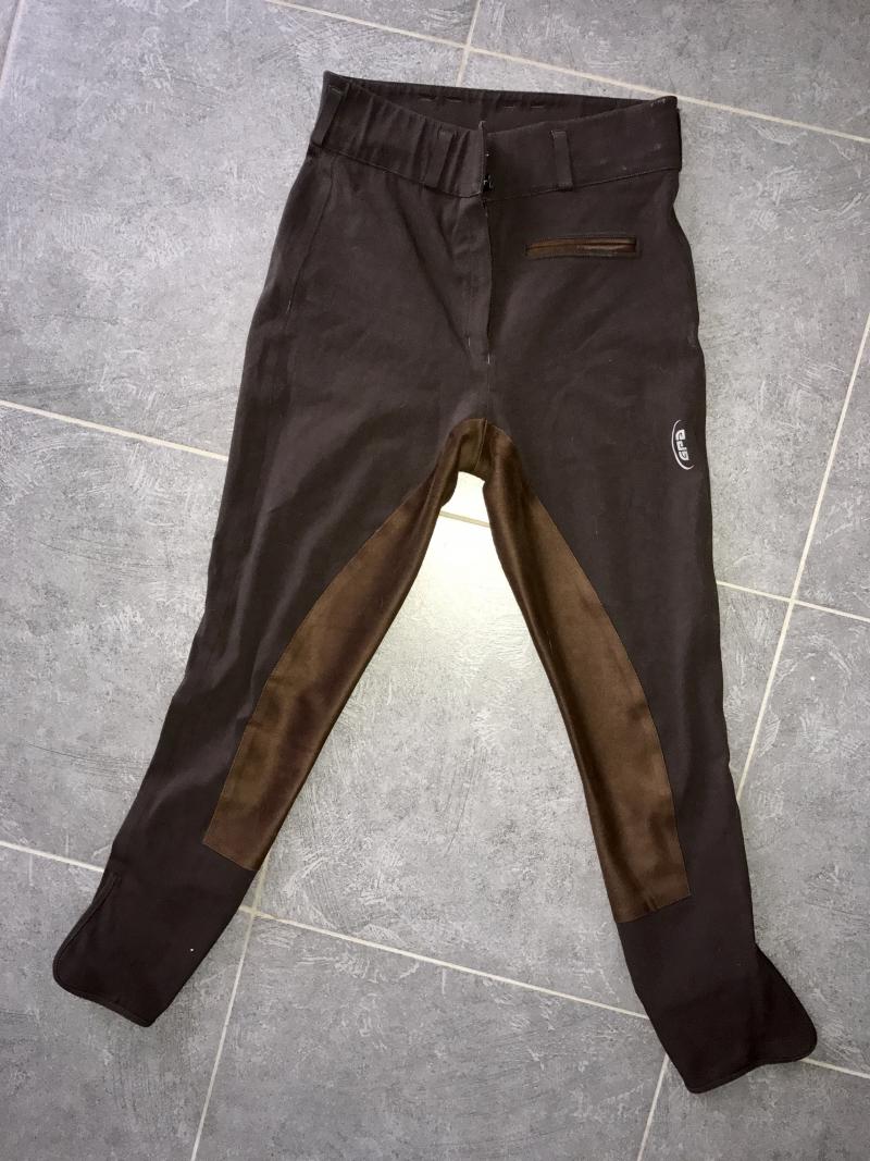 Pantalon taille haute fond de peau